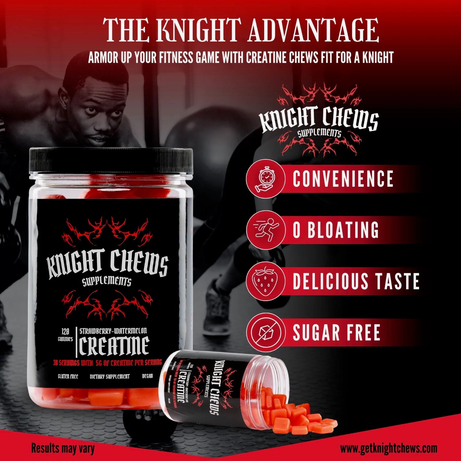 Knight Chews Creatine Gummies