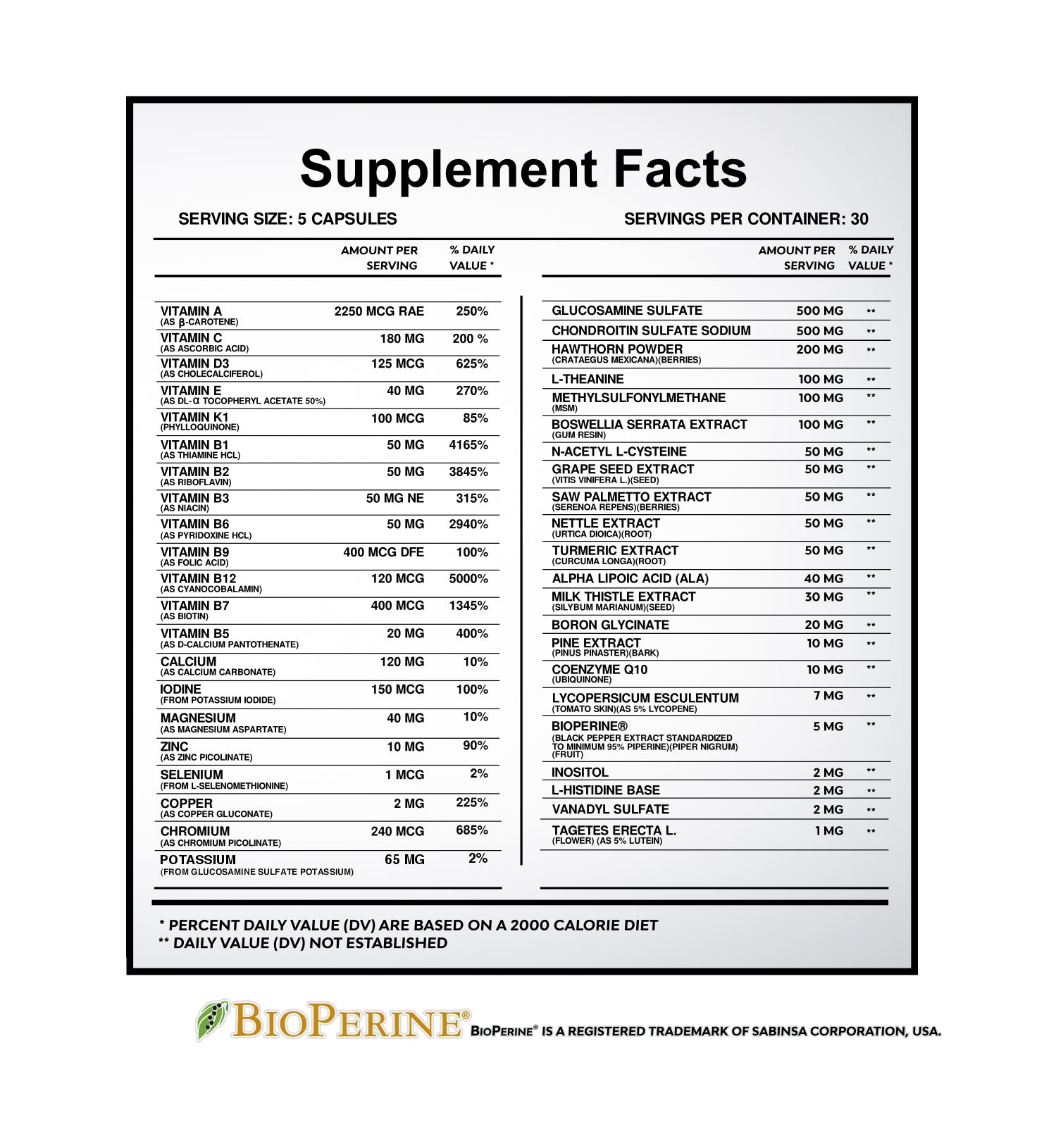 HYPD Supps MVP - MultiVitamin + Joint Support - Bemoxie Supplements