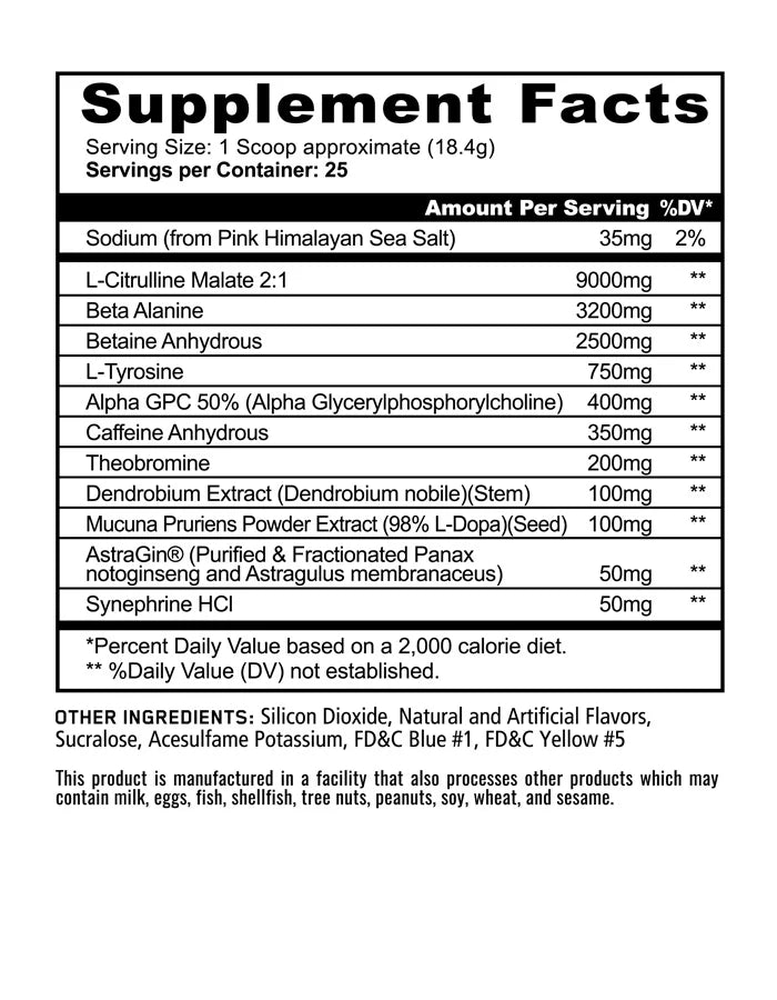 Panda Supps - PANDAMIC EXTREME PRE-WORKOUT - Bemoxie Supplements