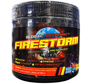 Global Supremacy FIRESTORM Pre-Workout - Bemoxie Supplements